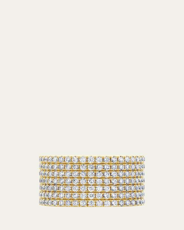 18k Yellow Gold Disco Band